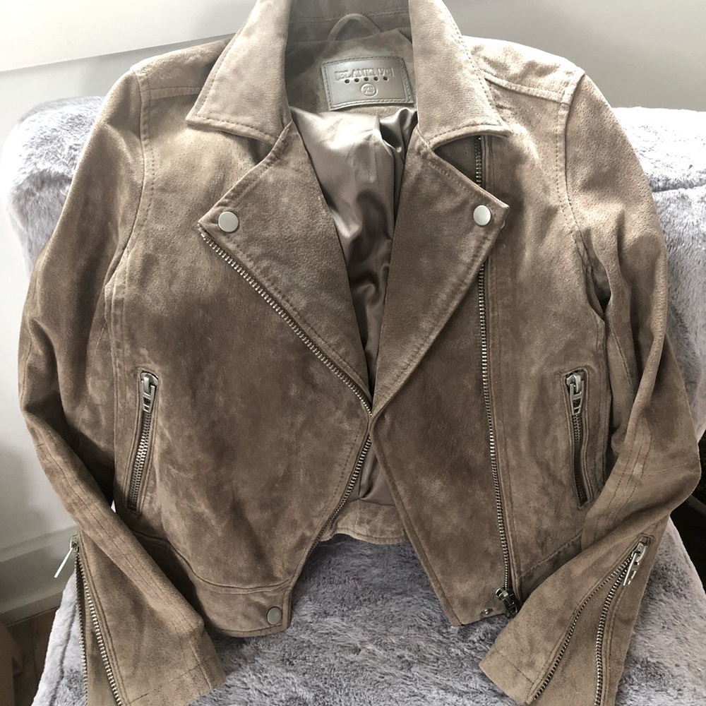 Moto Suede Jacket [Blank NYC] XS